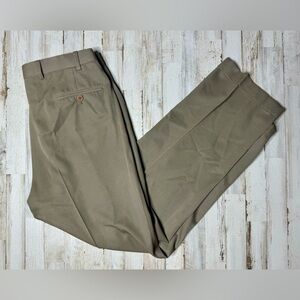 Brooks Brothers Country Club Saxxon Wool Brown  Dress Pants Pleated 36x32